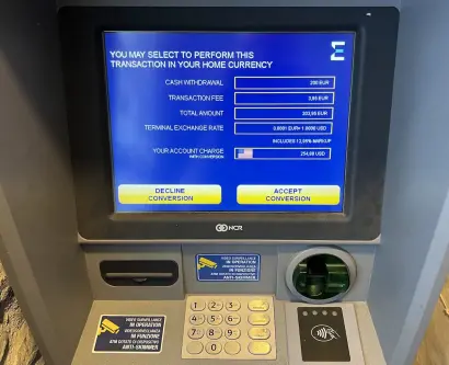 Currency Exchange at ATM vs. Real Rates